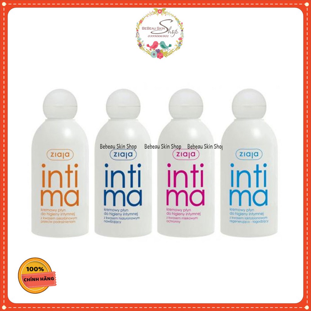 [Mã 229FMCGSALE giảm 8% đơn 500K] Intima - Dung dịch vệ sinh phụ nữ Intima Ziaja Ba Lan 200ml