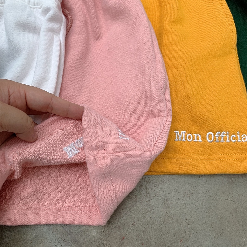 Quần Short Nữ Mon Chất Vải Nỉ Cua Thêu Mon Official SS0322