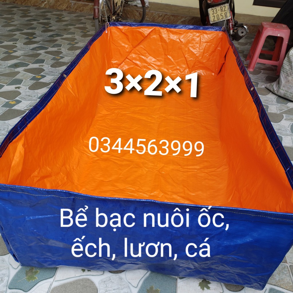 Bể Bạt Nuôi Ốc, Ếch , Cá, Lươn  5×2×1 - 6×2×1- đặt theo yêu cầu [ docau.abc ]