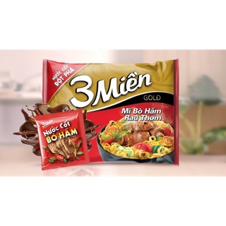3 Miền Mì Bò Hầm Rau Thơm - 75g/gói (combo 5 gói)