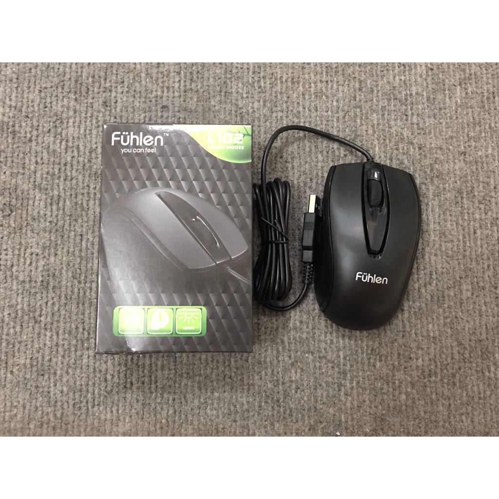 Chuột Fuhlen L102 Optical Black USB