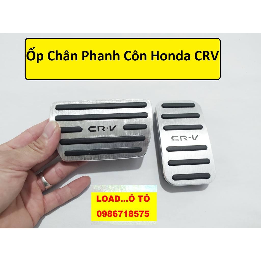 Bộ 2 ốp trang trí chân ga, Chân Phanh xe Honda CRV 2018-2021 Thời Trang Cao Cấp