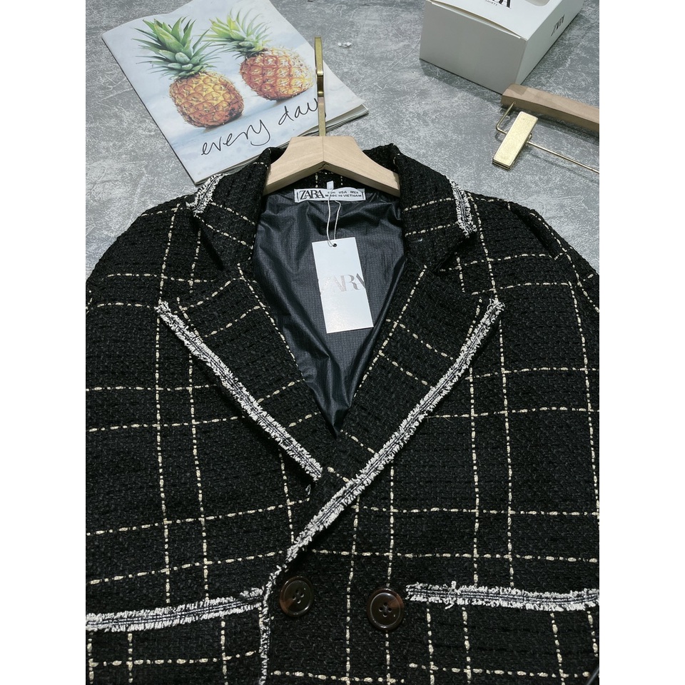 Áo Dạ Nữ Cổ Vest Viền Nhũ Dài 2 Lớp, Hàng Thiết Kế Sang Chảnh, Mặt Ngoài Dạ Quảng Châu Lót Gió Lụa | BigBuy360 - bigbuy360.vn