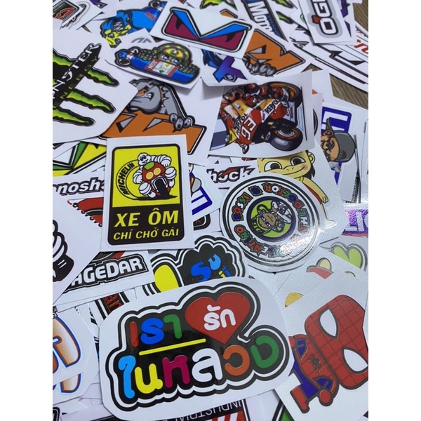 Tem giấy hình và logo dán các loại xe, dán nón bảo hiểm, dán tủ lạnh, dán trang trí các loại..._NguyenDungDecal