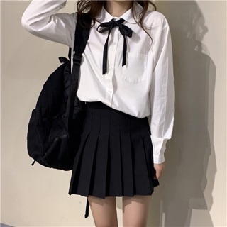 Set áo len hàn quốc kèm áo sơ mi