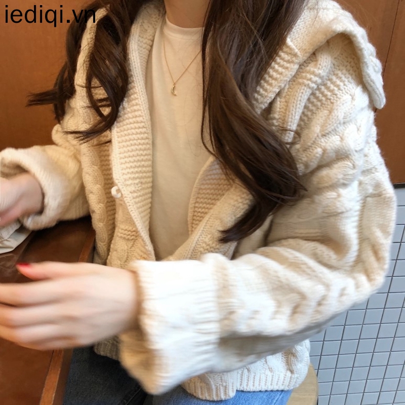 Áo len đan nữ dày kiểu dáng Hàn Quốc