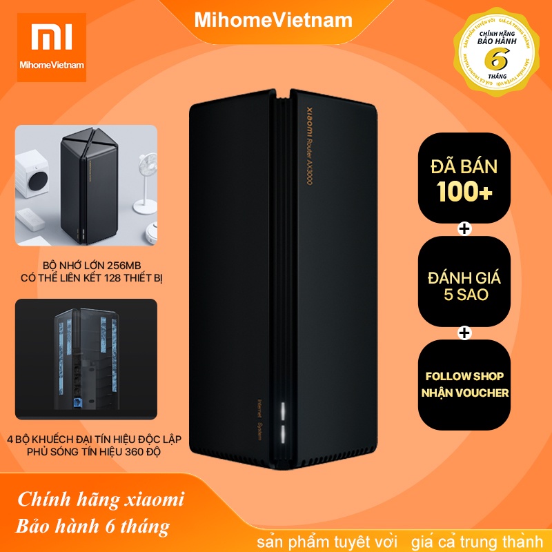 Bộ phát WiFi Xiaomi Mi Router AX1800 | AX3000 Hỗ trợ mesh, WiFi 6, 5 Core