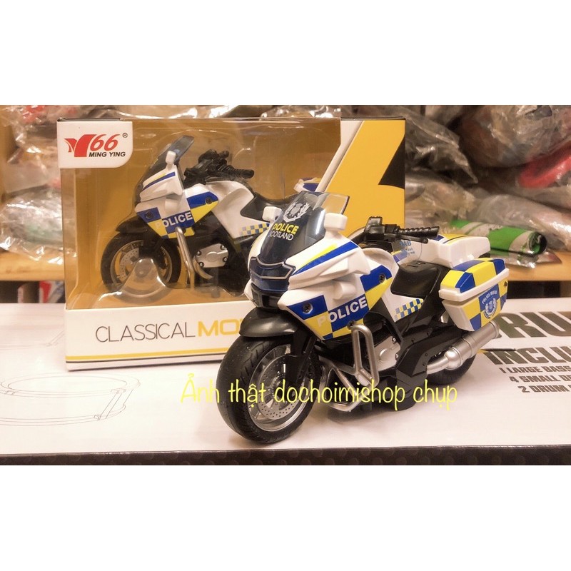 ✨ Mô Hình 1:14 Xe Mô Tô Motorcycle Police Cảnh Sát ✨ Fullbox - Ảnh thật & Clip