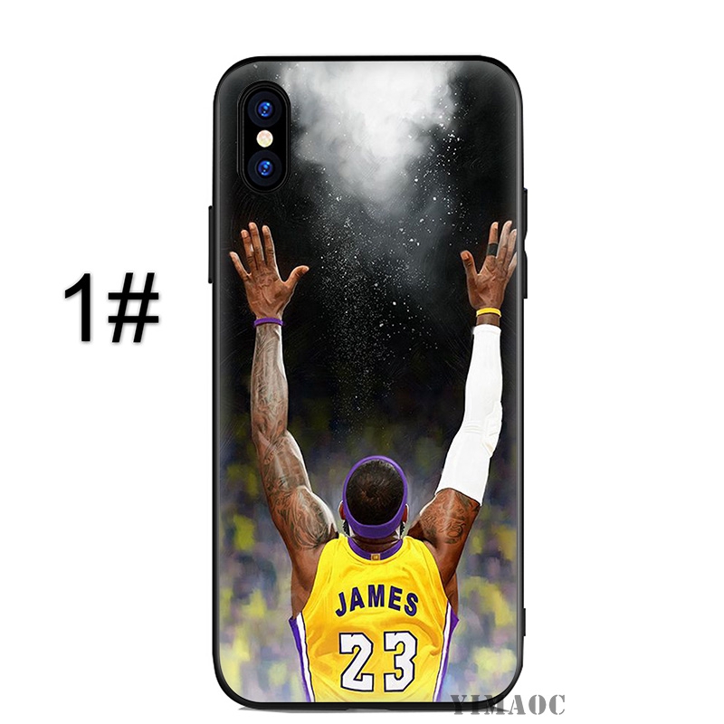 Ốp điện thoại dẻo in hình Lebron James cho Iphone 5 5s SE 6 6s 6+ 6s+ 7 8 7+ 8+ X Xs Xr XsMax