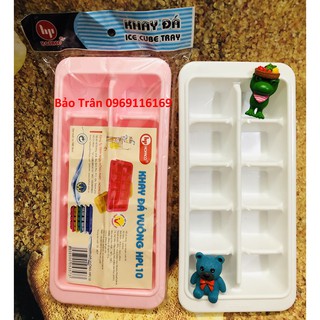 Khuôn đá vuông 10 ngăn lớn HPL10 HOFACO - Khay làm thạch, topping tiện lợi, cao cấp nhựa HỒNG PHÁT