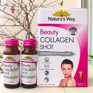 Collagen Shot Nature's Way Beauty thủy phân (10x50ml) - Collagen Liquid dạng nước 500ml