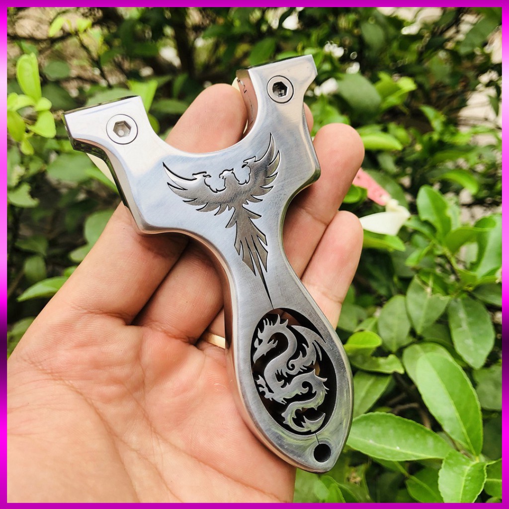 Ná Cao Su Cao Cấp Inox 304 Nguyên Khối Hình Rồng Phượng Siêu Đẹp  - NCS12