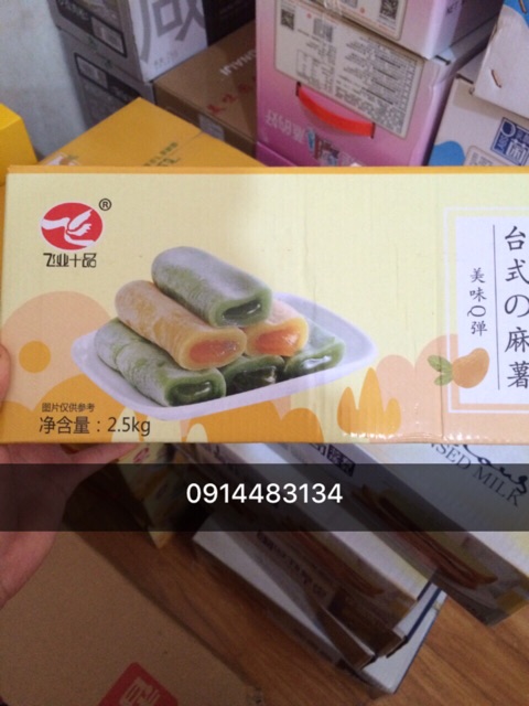 1 HỘP 2,5KG BÁNH MOCHI DÀI 3 VỊ (66-79c)