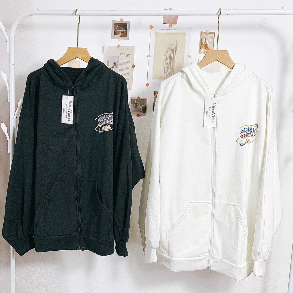 Áo Khoác Nỉ Ngoại Global- Áo Hoodie Kéo Khóa Dáng Rộng Unisex | BigBuy360 - bigbuy360.vn