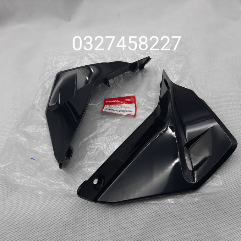 Cặp ốp nhựa thông gió, bững yếm xe FUTURE Led, WAVE 125i đen