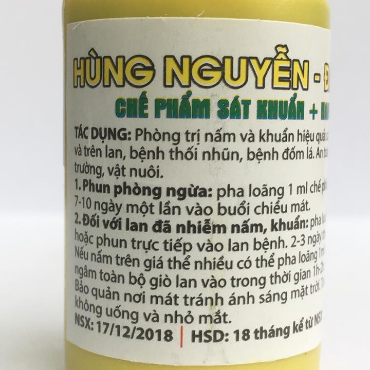 CHẾ PHẨM SÁT KHUẨN + NANO BẠC (HÙNG NGUYỄN-ĐÀ LẠT) - 5 LỌ