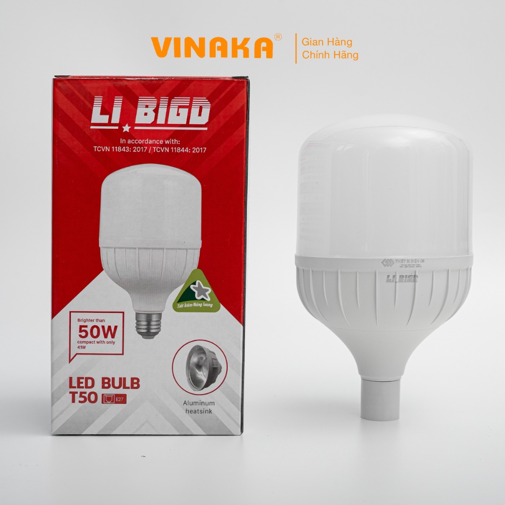 Bóng đèn led tiết kiệm điện 50w 30w 40w 20w 15w 10w 5w bulb trụ nhôm tản nhiệt chính hãng bảo hành 2 năm
