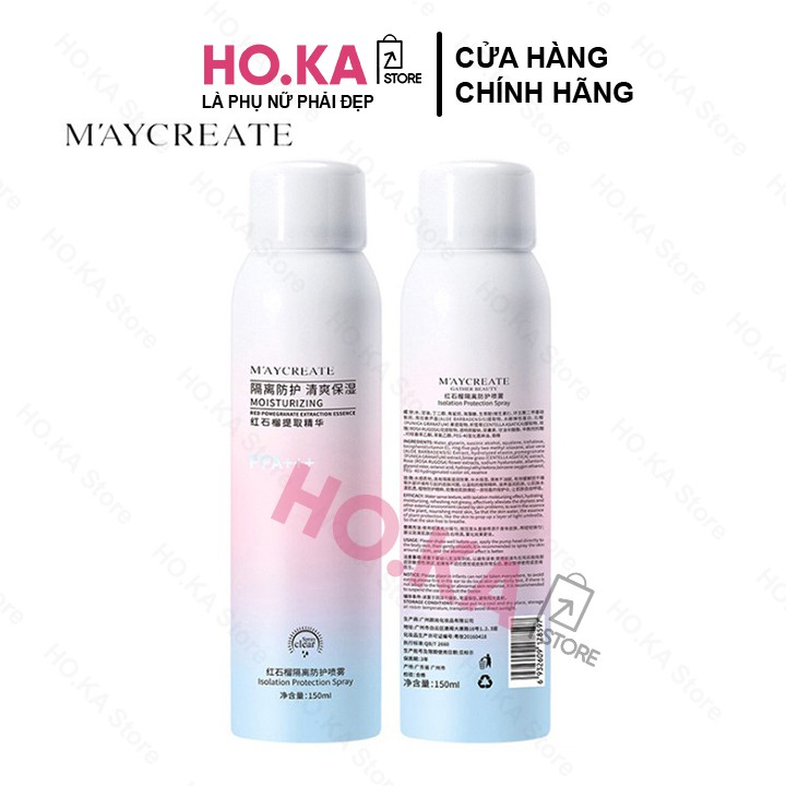 Xịt Chống Nắng Trắng Da MayCreate 150ml