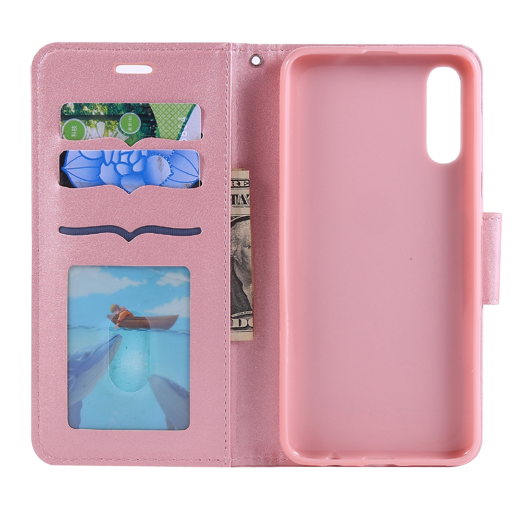 Bao da điện thoại dễ thương hình mèo có khe chứa thẻ dành cho điện thoại Samsung A70 A50 A40 A30 A20 A20E A10 | BigBuy360 - bigbuy360.vn