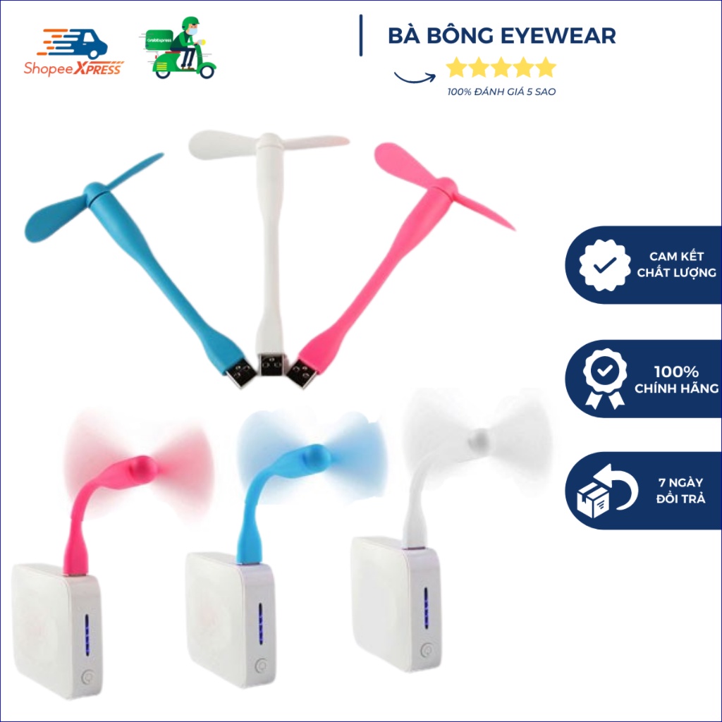 Quạt USB mini 2 cánh rời siêu mát - Quạt 2 cánh usb