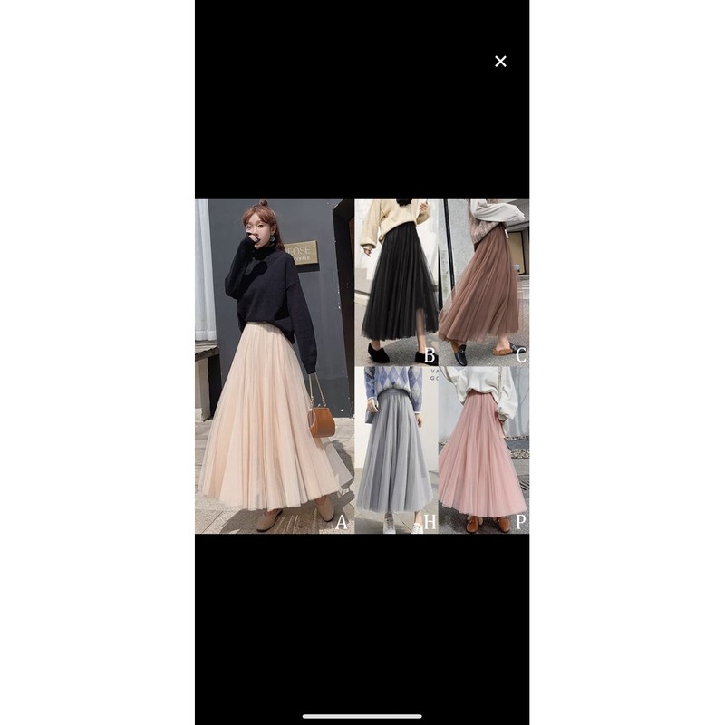 Chân váy tutu 3 lớp chiều dài 65cm;80cm;90cm YuraStore CVTT88