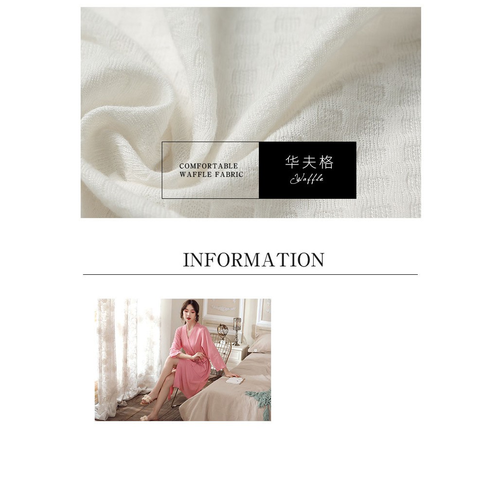 Áo choàng tắm thắt dây cột eo sang trọng cotton siêu mịn | BigBuy360 - bigbuy360.vn