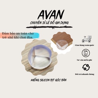 Bịt góc bàn bằng silicon an toàn - Miếng bọc góc bàn