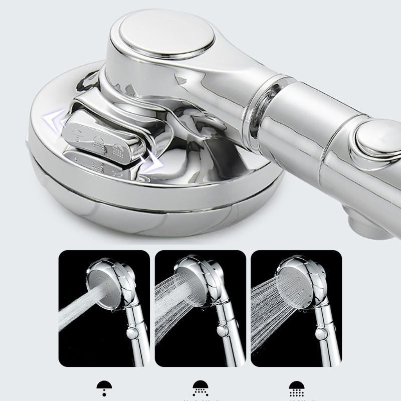 Vòi Hoa Sen 3 Chế Độ Bằng Thép Không Gỉ Cho Nhà Tắm