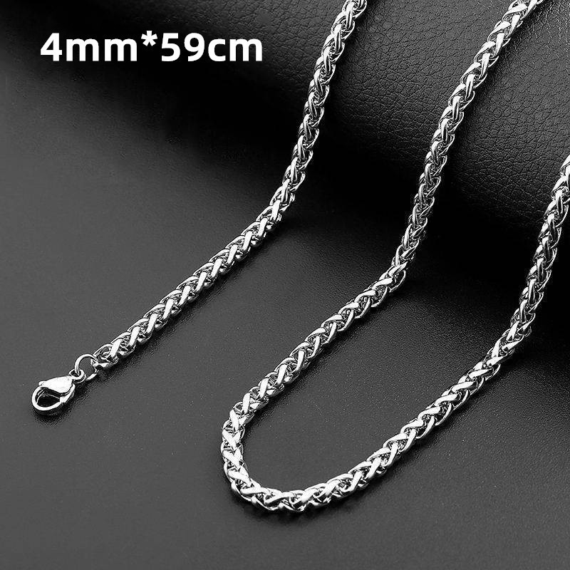 Dây Chuyền Bằng Thép Titan Không Gỉ Phong Cách Cổ Điển Thời Trang Cho Nam Và Nữ