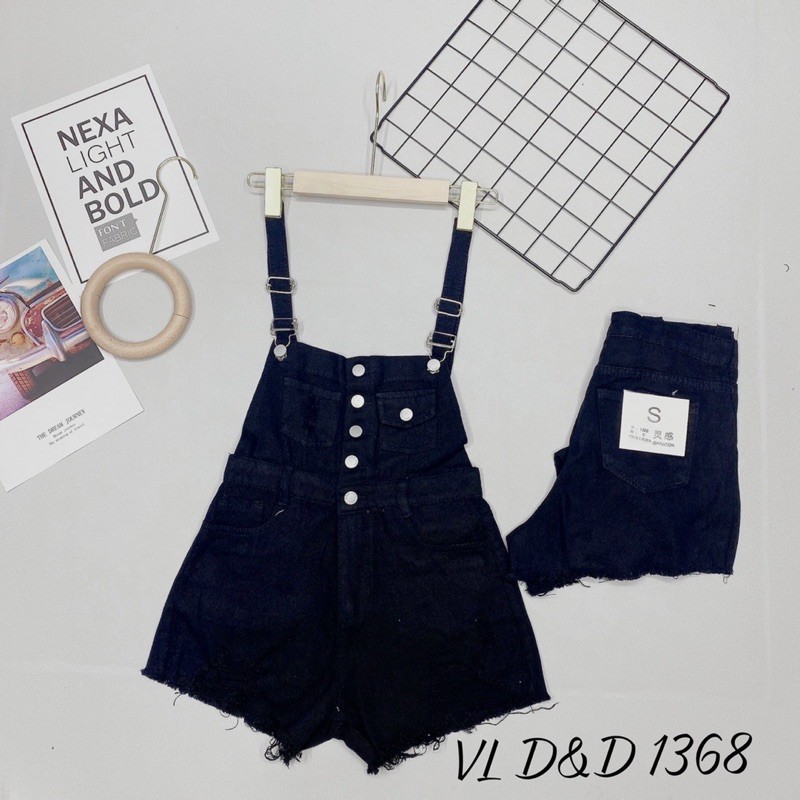 ▶️ Quần yếm rách 3 màu trắng, đen, xanh siêu cá tính. Size S M L | BigBuy360 - bigbuy360.vn