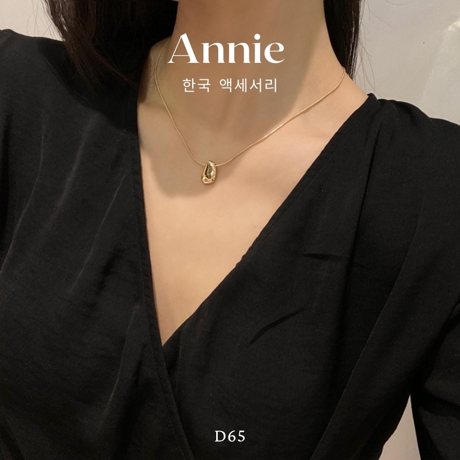 Dây chuyền vòng cổ hạt vàng sợi mảnh phong cách hàn quốc nữ tính ANNIE - D65
