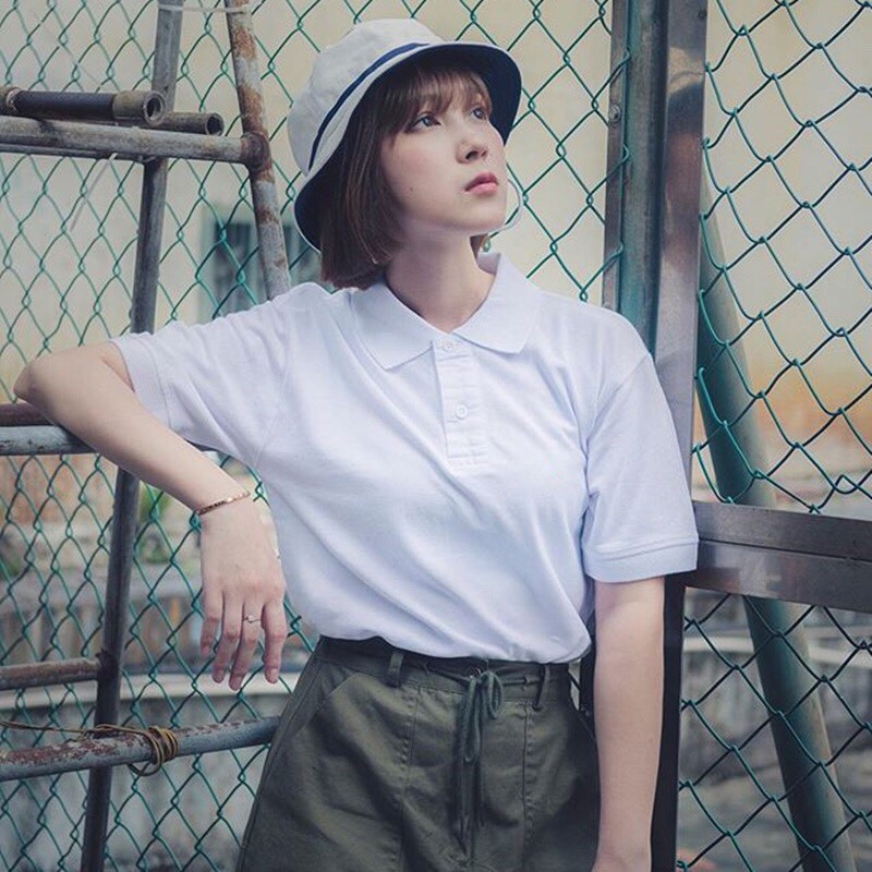 Áo thun cá sấu/Áo thun có cổ Polo trơn chất Cotton 4 chiều co dãn thấm hút tốt