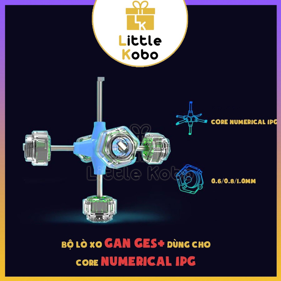 Bộ Gan GES+ Numerical Dạng Số Cho Rubik Gan 356M 354M V2 RS Phụ Kiện Rubic
