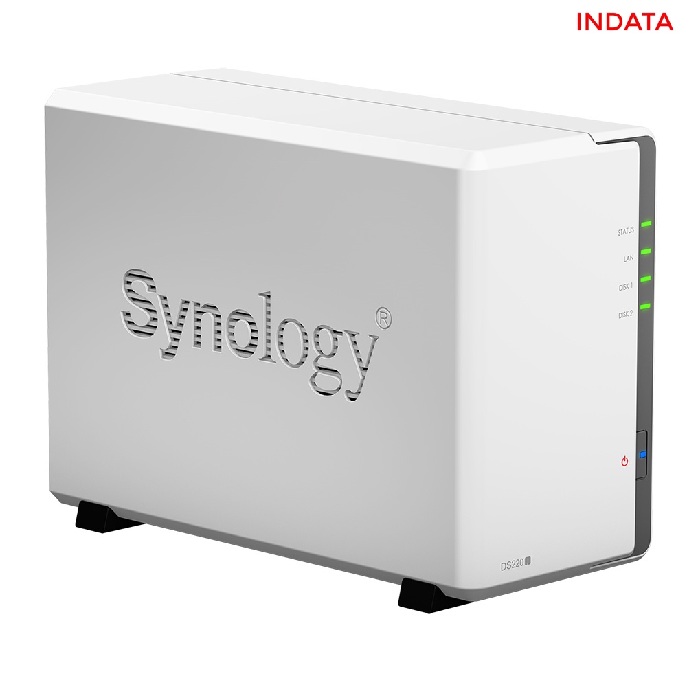 Ổ cứng mạng NAS Synology DiskStation DS220j CPU Realtek 4-core 1.4GHz, RAM 512MB, 1GbE, 2bay
