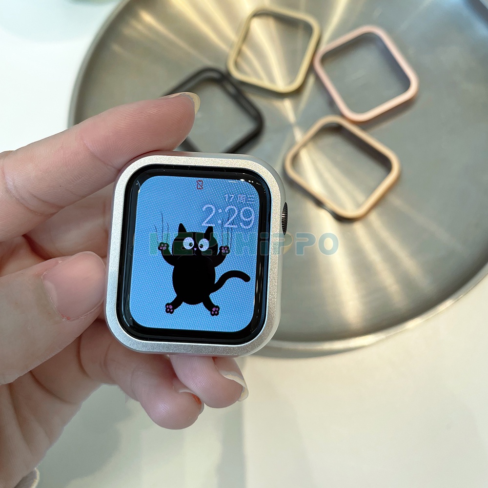 Vỏ Nhôm Kim Loại Bảo Vệ Cho Đồng Hồ Thông Minh Apple Watch iwatch7 41mm 45mm 40mm 44mm