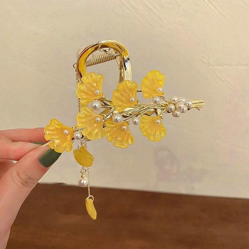 Kẹp Tóc Hình Chiếc Lá Phong Cách Hàn Quốc Thanh Lịch Cho Nữ