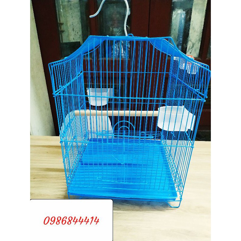 Lồng chim cảnh mái nhà, đủ phụ kiện