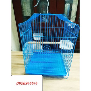 Lồng chim cảnh mái nhà, đủ phụ kiện