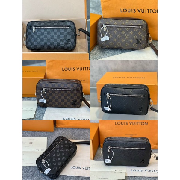 Túi cầm tay nam LV Poc..kasai sz25cm cầm tay cực sang fullbox vip nam châm