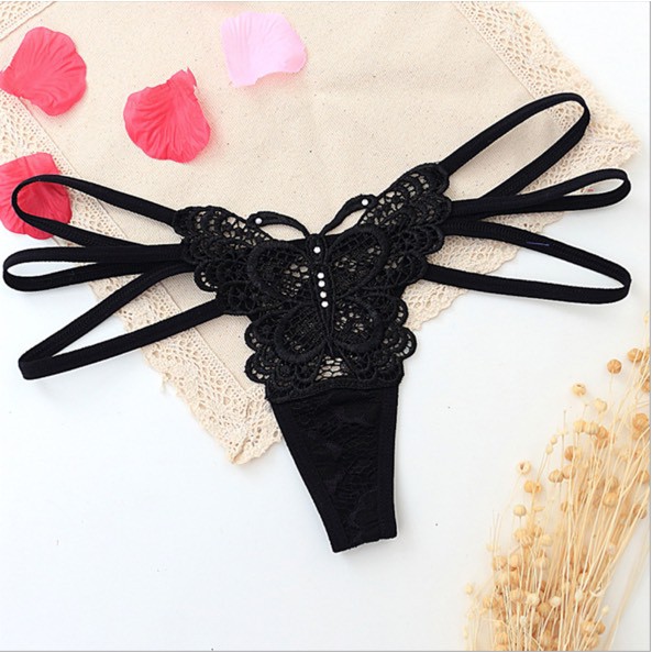 Quần lót nữ lọt khe hình bướm 3 dây [Giảm Giá] quần lót nữ lọt khe gợi cảm AT10 | BigBuy360 - bigbuy360.vn