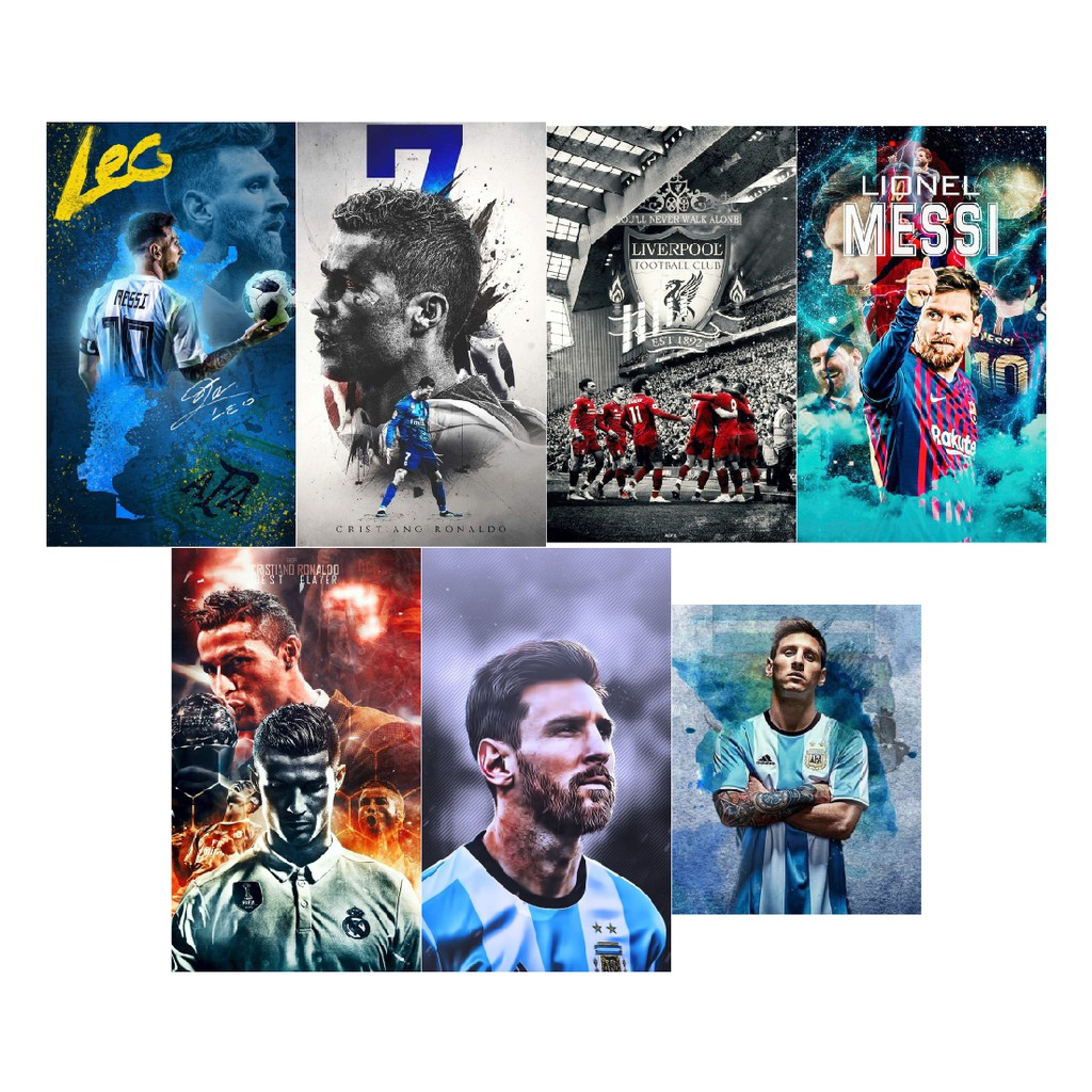 DECAL DÁN MÁY TÍNH BÓNG ĐÁ MESSI  RONALDO