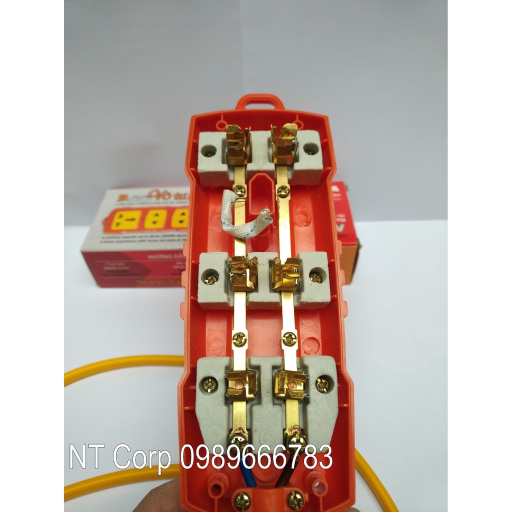 Ổ cắm điện kéo dài 4.000W , dùng cho sạc pin ôtô điện, xe máy đện, bếp lẩu, dây điện nguồn 2x1,5mm2