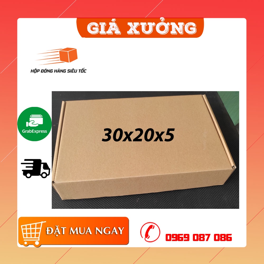 30x20x5 Combo 20 hộp nắp gài trum