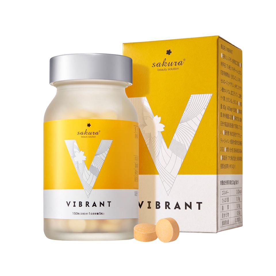 Viên uống trắng da Sakura Vibrant, giảm sạm nám 150 viên