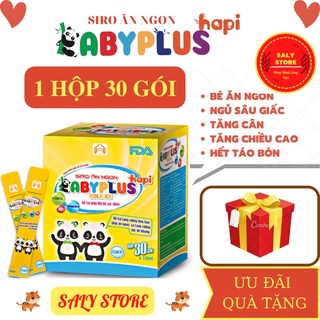 MUA 1 TẶNG 1 - Siro Ăn Ngon BABYPLUS, Giúp Bé Hết Biếng Ăn, Ngủ Ngon,tăng cân (hộp 30 gói) HAPI