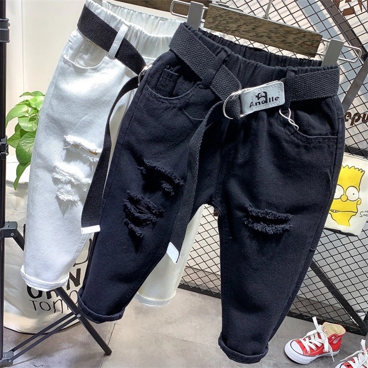 Quần KAKI rách cho bé benben43