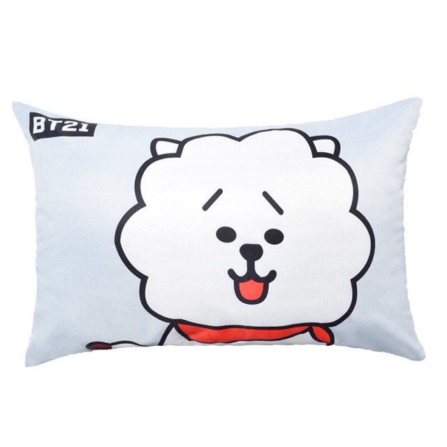 GỐI NẰM BTS BT21 40 X 60 HÀNG LỤA MỊN MÁT