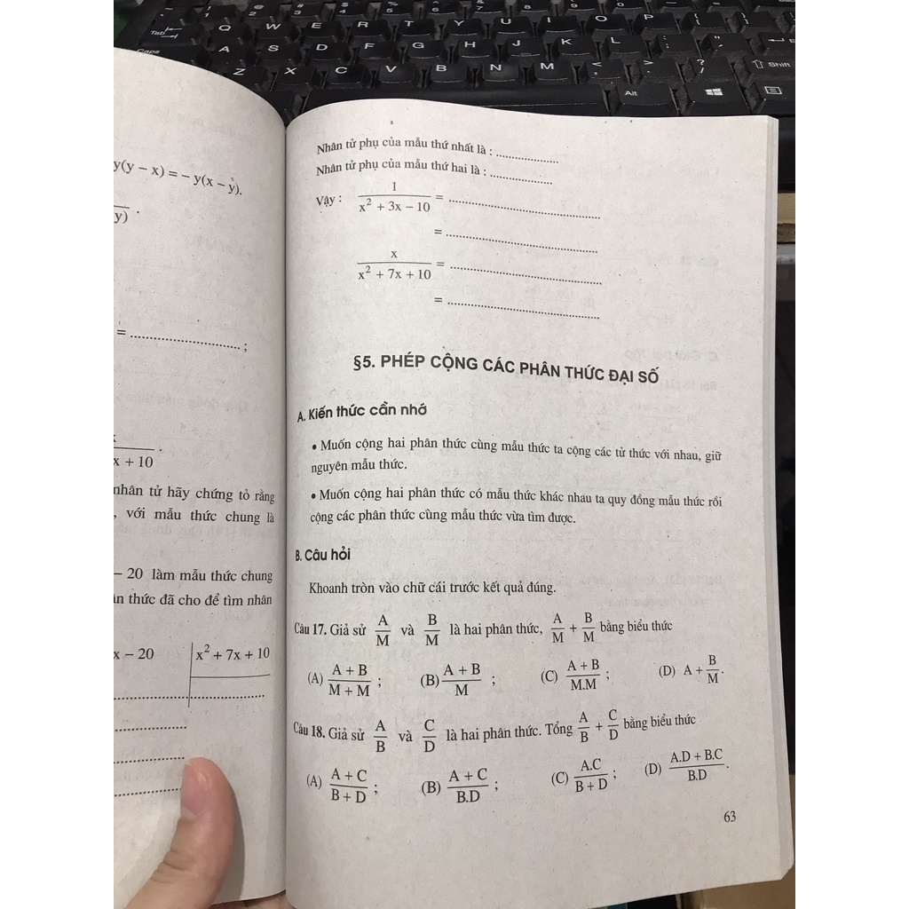 Sách - Vở bài tập toán lớp 8 tập 1