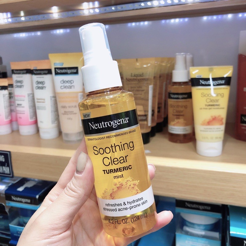 Xịt khoáng Neutrogena Soothing Clear Turmeric Mist (124mL )