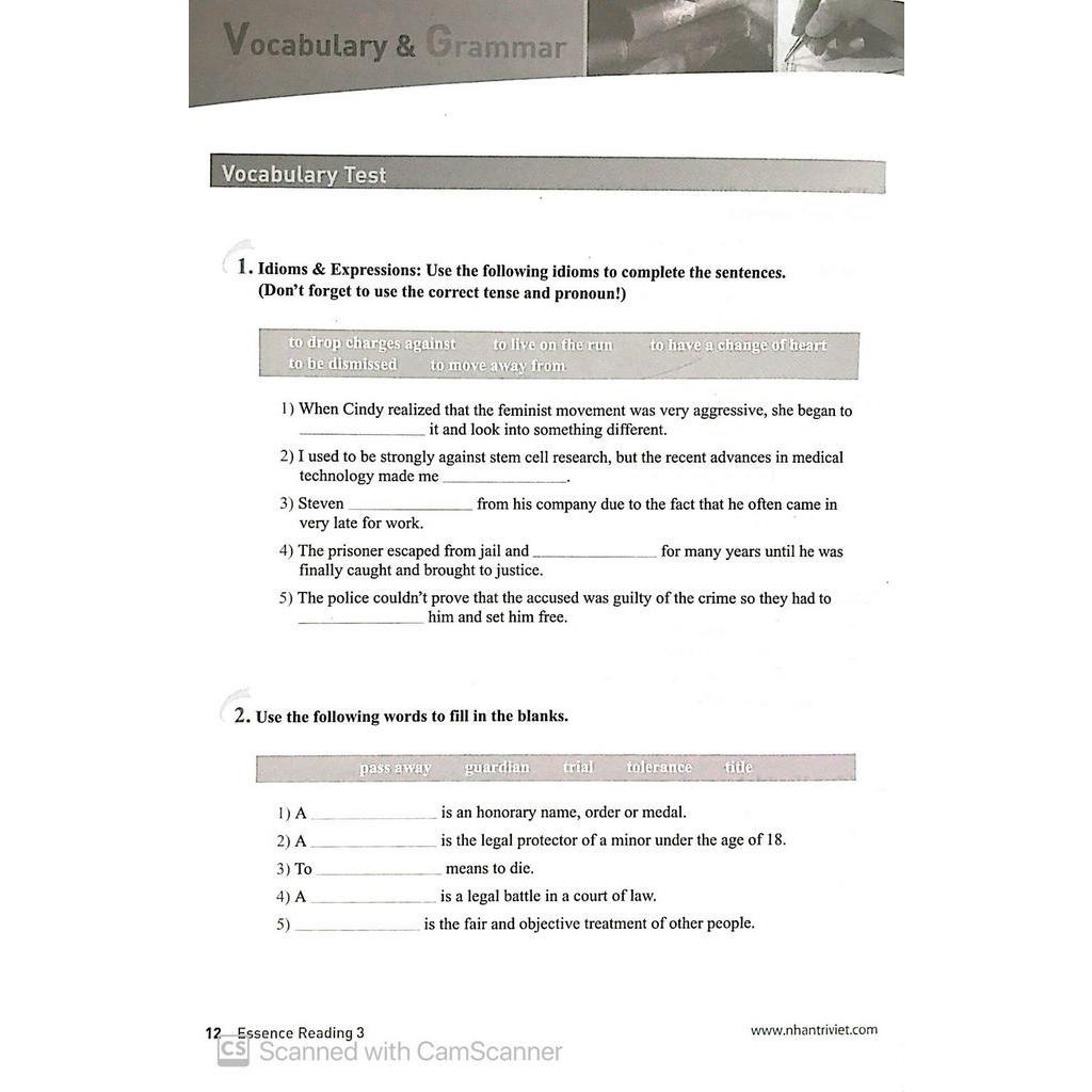 Sách Longman Essence Reading 3